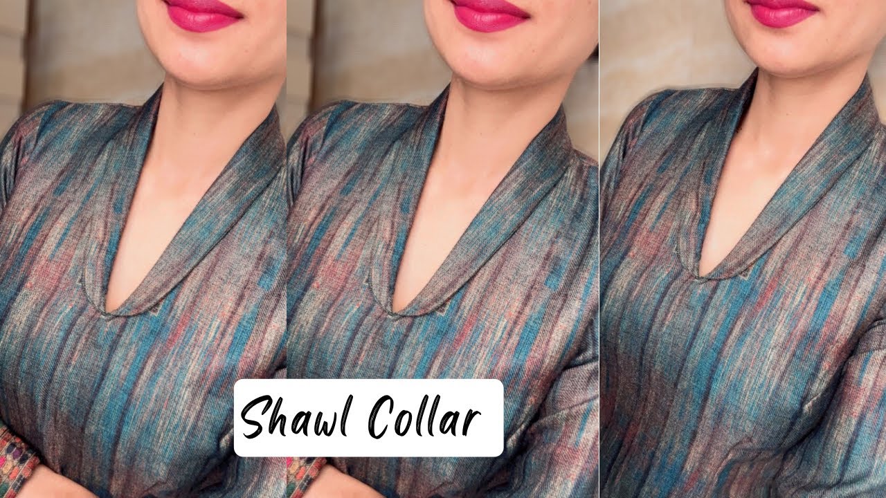 Winter  Special Shawl Collar Cutting and Stitching/Collar Kurti