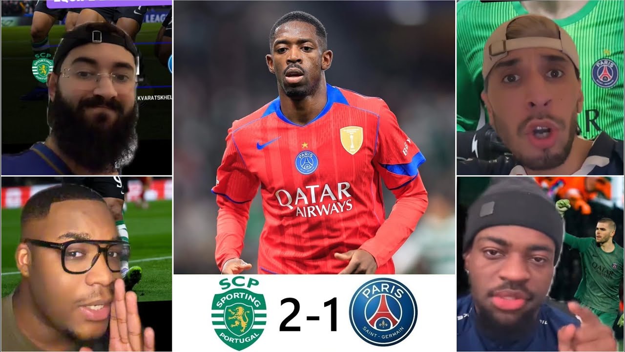 🚨😱LES RÉACTIONS : SPORTING 1-2 PSG (CA FAIT MAL 😭)