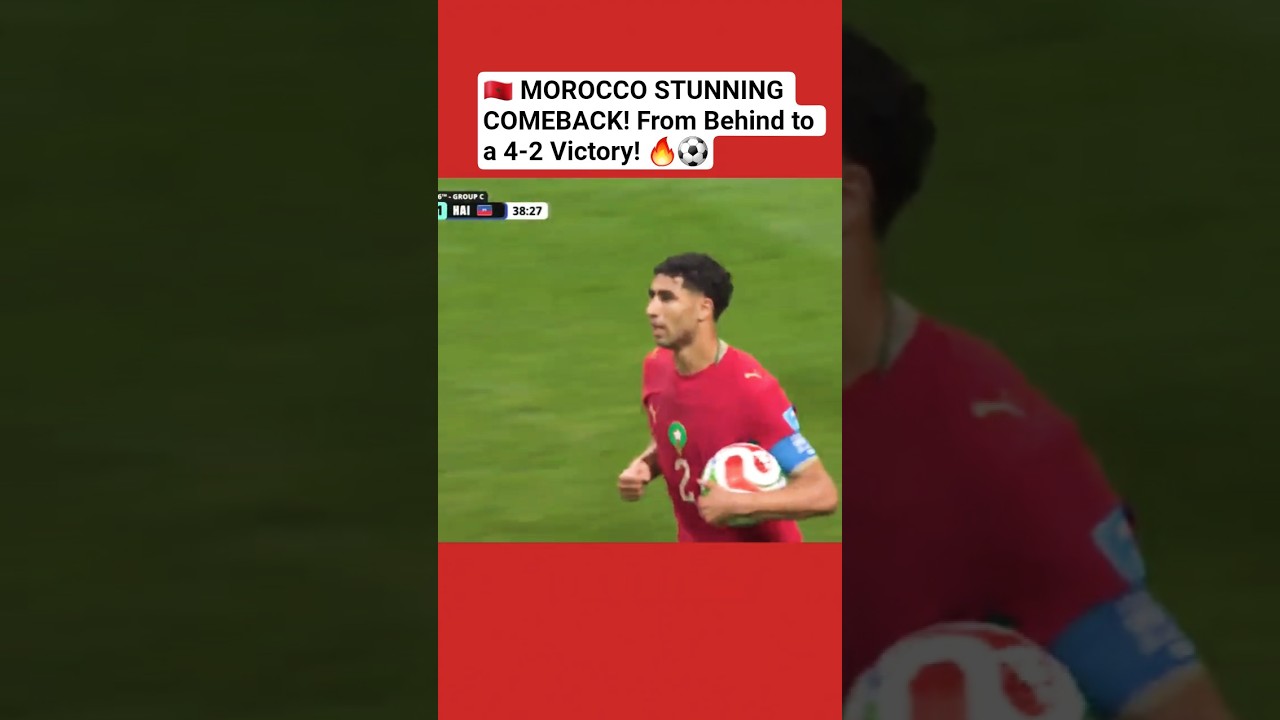Morocco vs Haiti 4-2 | Full Match Highlights | WorldCup2026 #worldcup #marocco #haiti