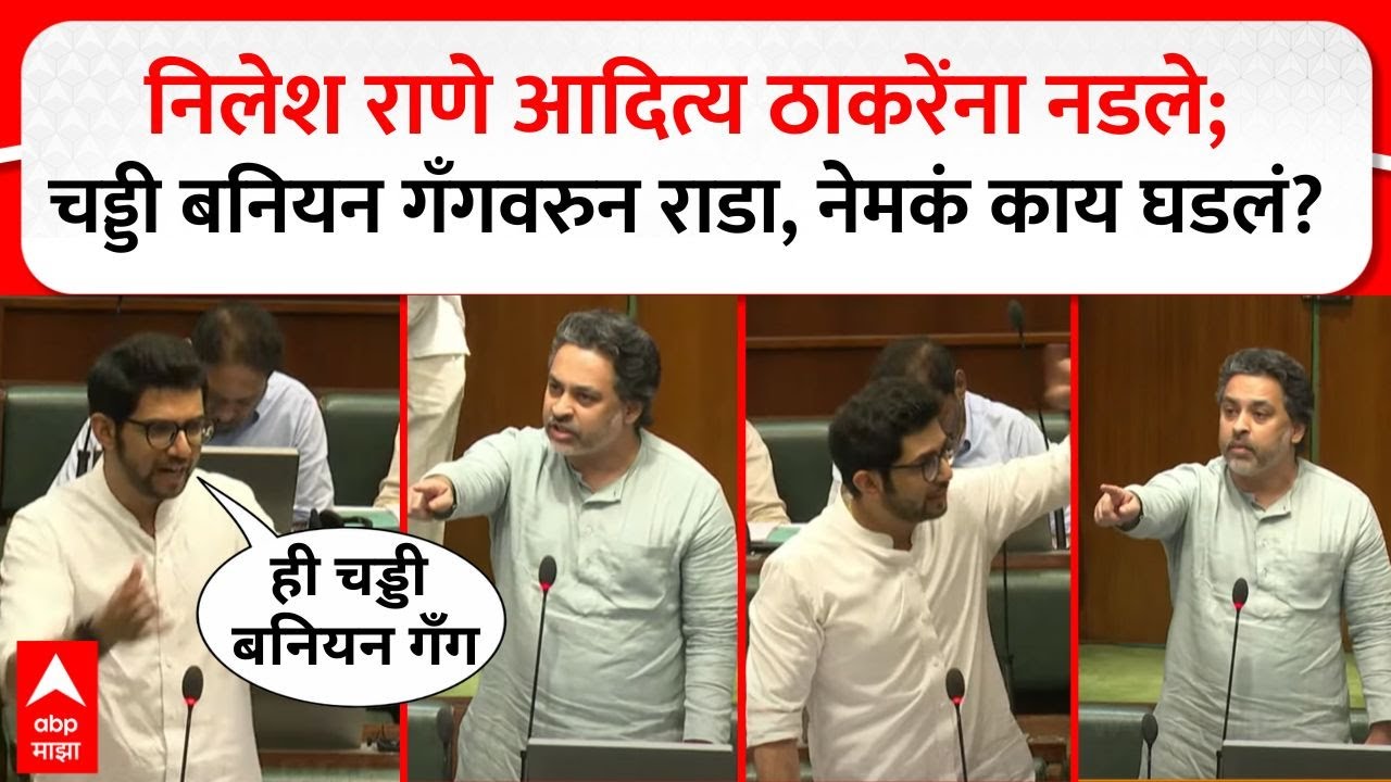 Aaditya Thackeray Vs Nilesh Rane : चड्डी कोण बनियय कोण?, हिंमत असेल तर सांगा, निलेश राणे भिडले