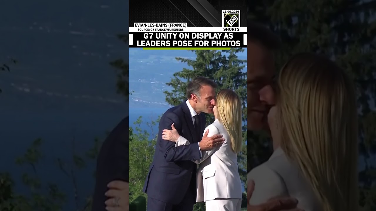 Grand display of bonhomie! Trump, Macron, Starmer, Meloni, leaders of G7 pose for photos