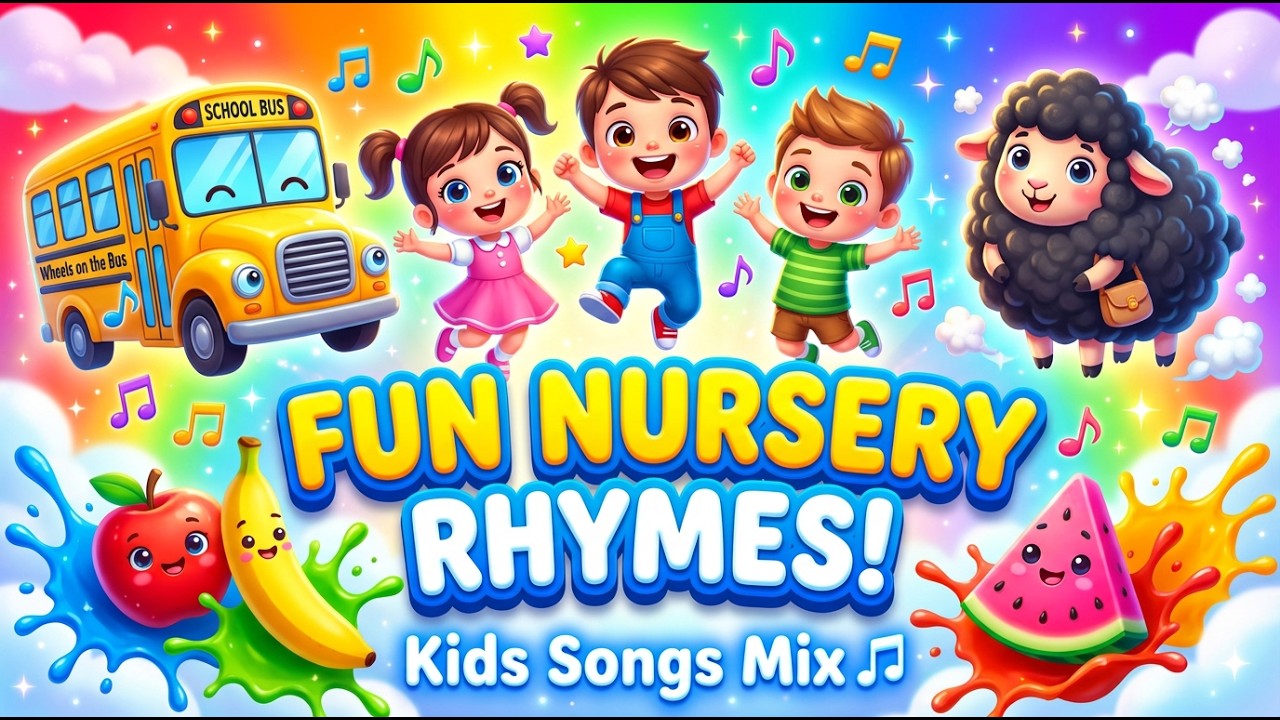 Ultimate Fun Nursery Rhymes Compilation 🎉 | Best Kids Songs Mix for Toddlers & Preschool Learning
