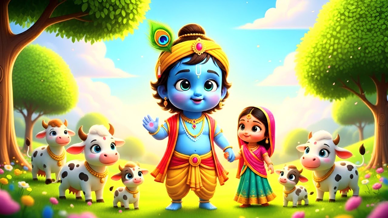 छोटी छोटी गैया - Choti Choti Gaiya Chote Chote Gwal | Krishna Bal Leela | Little Krishna Song