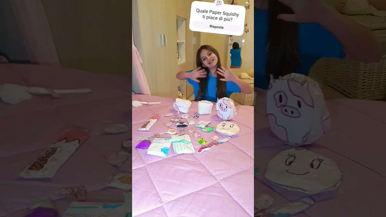 USA QUESTO AUDIO SE FAI I PAPER SQUISHY!😉 Sofy mostra i Paper Squishy creati da sola! DIY #shorts
