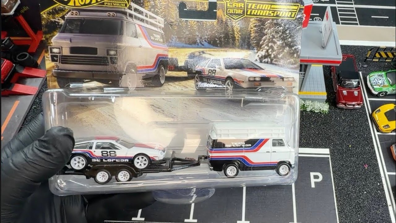 1:64 Premium Diecast Team Transport 2025 | JMB35 DeLorean + Rally Hauler Unboxing #diecastcars #164 