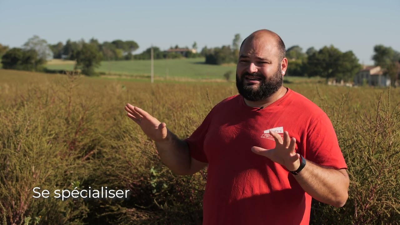 Christopher, fier d'être Agriculteur Multiplicateur de Semences dans le Tarn
