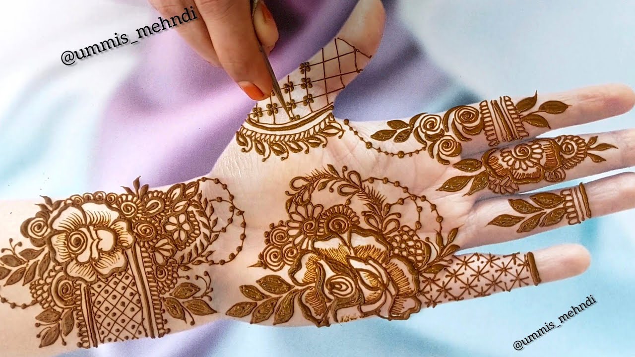 Floral Bunches mehndi design || Bunches mehndi || how to create floral bunches