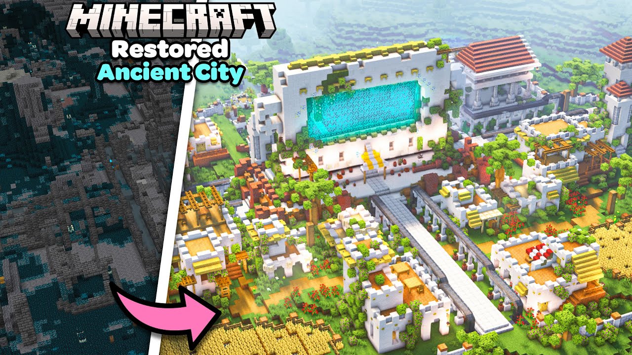 I Restored an ENTIRE Ancient City in Minecraft Makeover