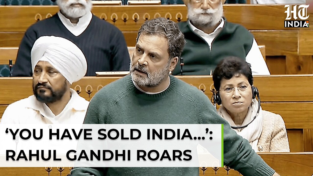 Rahul Gandhi’s Fiery Speech In Lok Sabha, Accuses Modi Govt Of Selling India; ‘Are You Not Ashamed?’