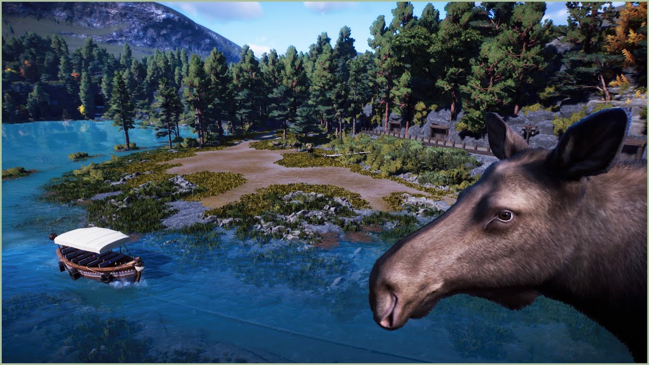 🫎 Simple natural moose habitat by the lake | Runi Zoo | Planet Zoo | speedbuild ❄️