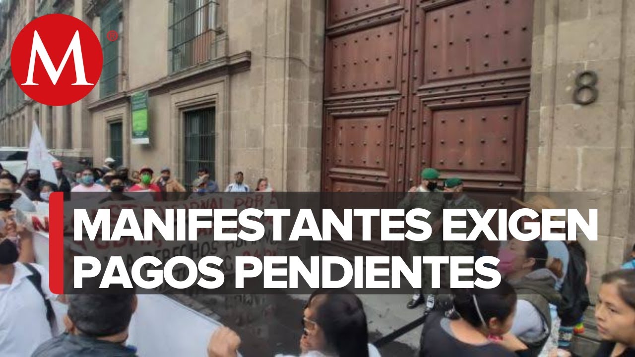 Protesta de diferentes organizaciones en el Z&oacute;calo de la CdMx