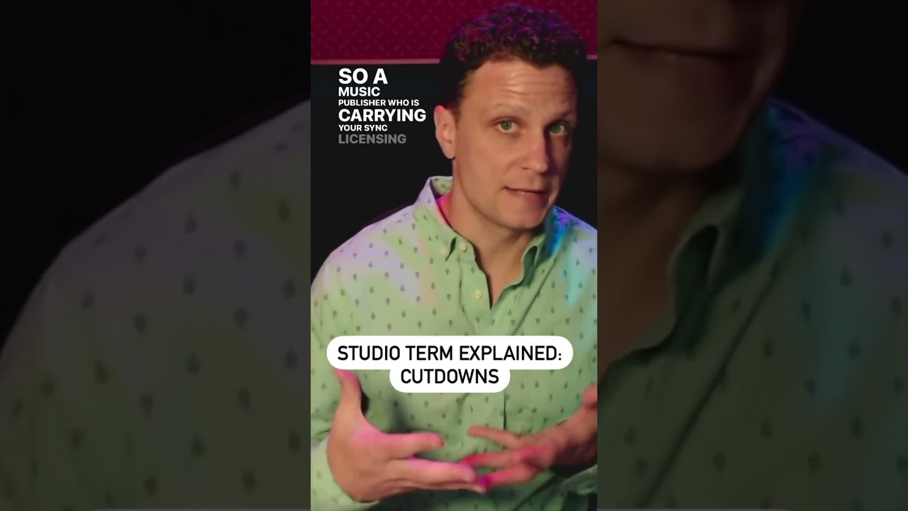 Studio term explained: Cutdowns #musicindustrytips #audioengineering #musicianlife