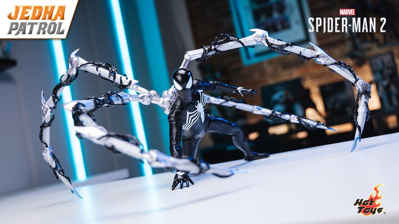 Hot Toys Black Suit Spider-Man Unboxing & Review | Spider-Man 2