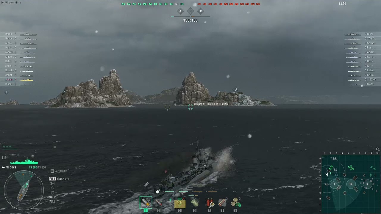 World of Warships: USS Sims