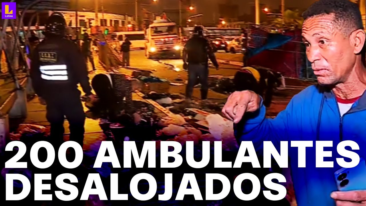 Independencia: Ambulantes enfrentan a policías tras desalojo durante la madrugada en Óvalo Izaguirre