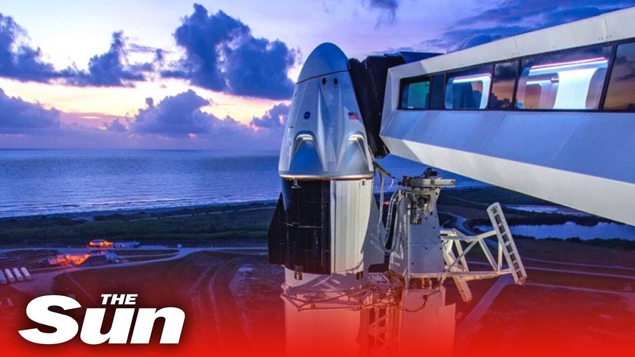 Watch again: Nasa and SpaceX's historic launch scrubbed and rescheduled due to bad weather