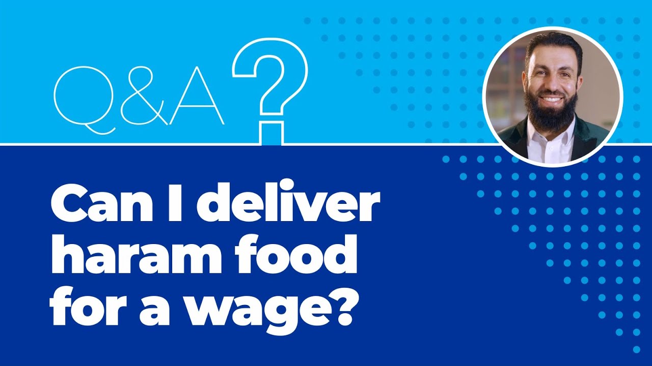 Can a muslim deliver haram food for a wage?