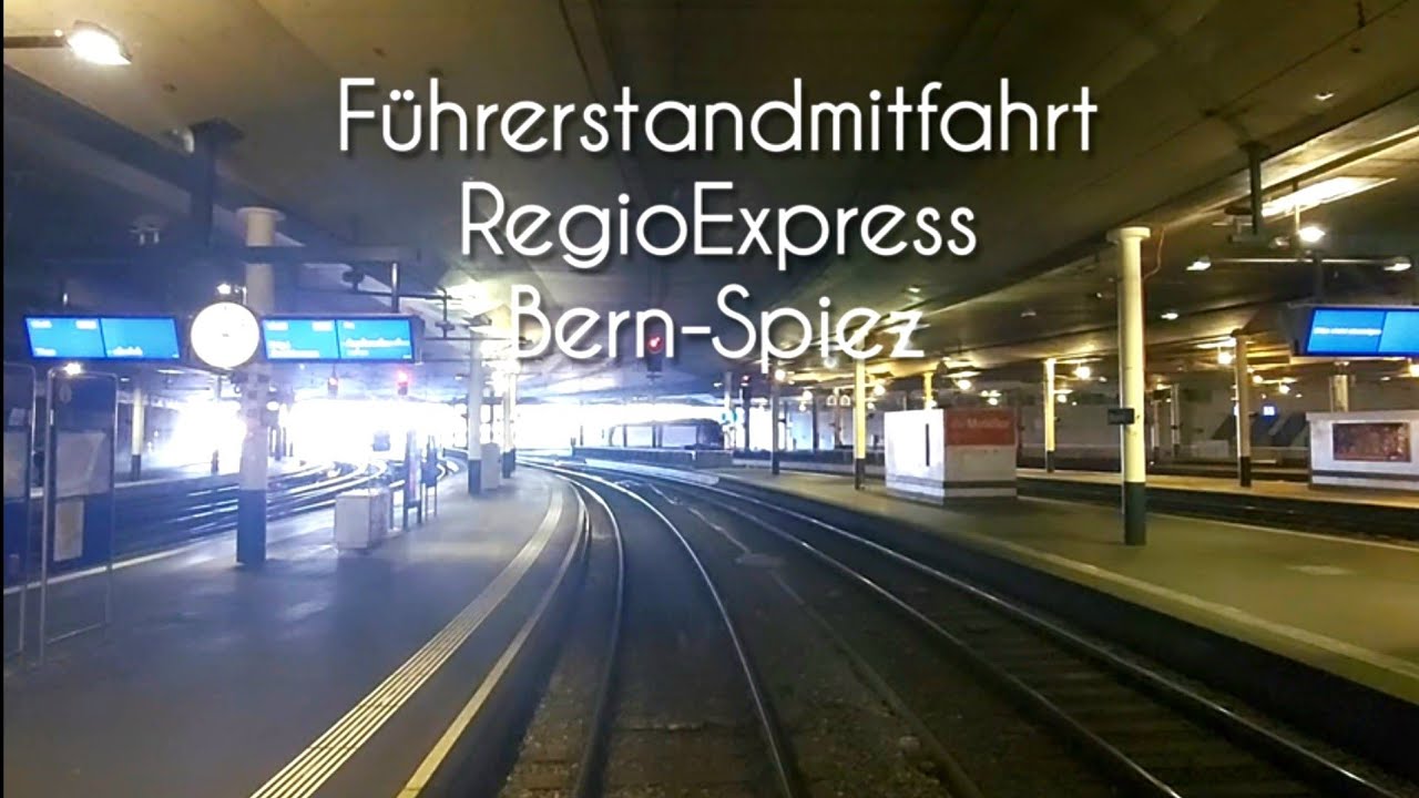 BLS RABe 528 Führerstandsmitfahrt im RegioExpress von Bern nach Spiez.