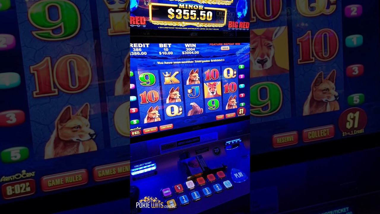 Big Red 5 Eagles! Massive Pokie win!