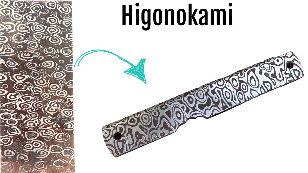 Making of a Mokume Gane handle shell for a Higonokami in silver & copper japanese handicrafts 木目金