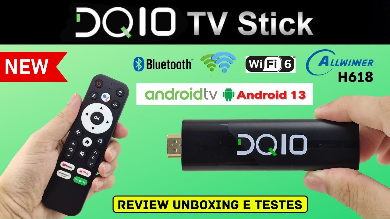 DQ10 TV STICK &mdash; Обзор Unbox e Testes &mdash; TV Stick DQ 10, 2024 г.!