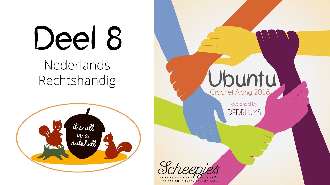 Ubuntu Week 8 - Nederlands - Rechtshandig - Scheepjes CAL 2018