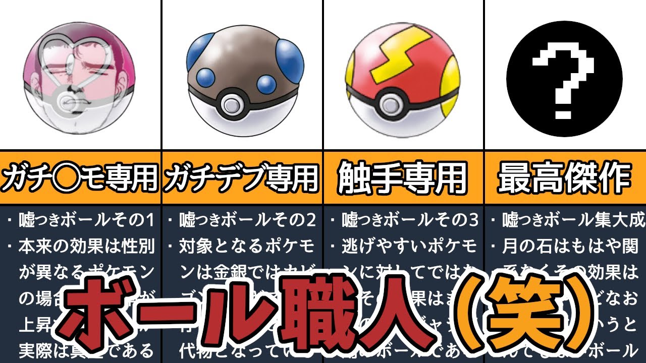 【ポケモン金銀】産廃すぎて逆に芸術だったガンテツボール