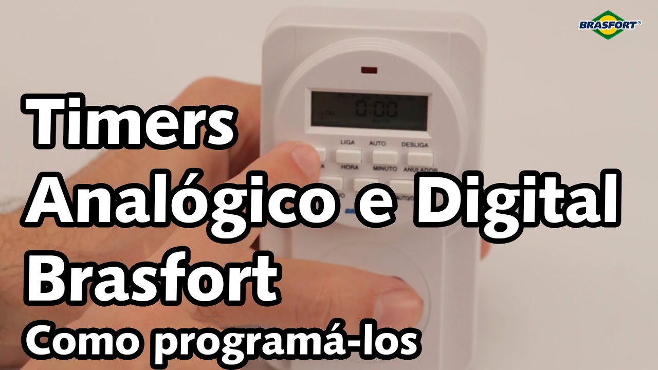 Timer  Analógico e Timer Digital Brasfort  - Conheça as funções e como usar