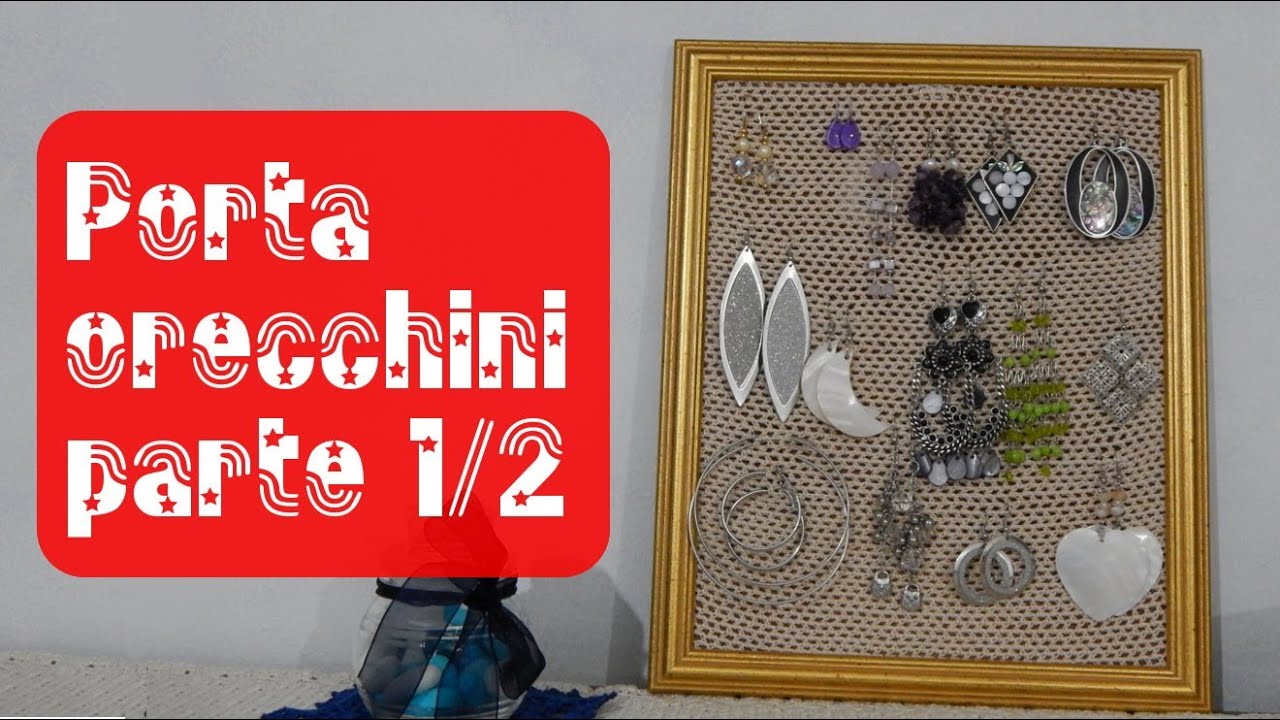 Cornice porta orecchini 1/2 - Tutorial uncinetto