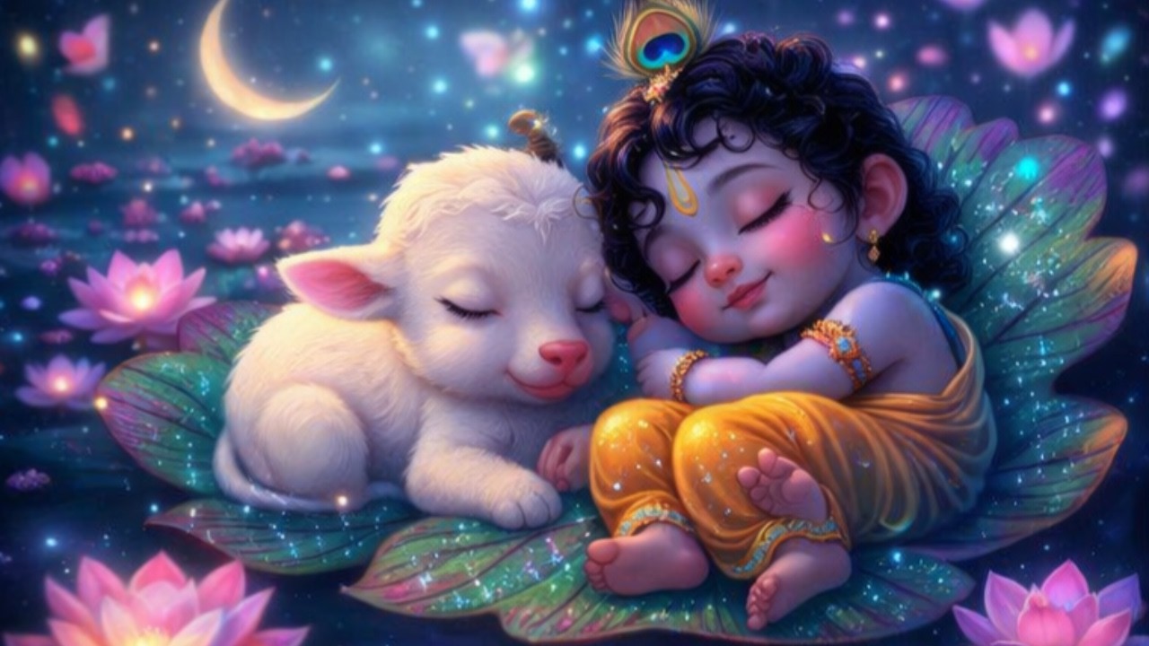 Krishna Manmohana – Kids Sleep Bhajan | Baby Krishna Lullaby | Calm Baby Sleep Music | Kids Bhajan