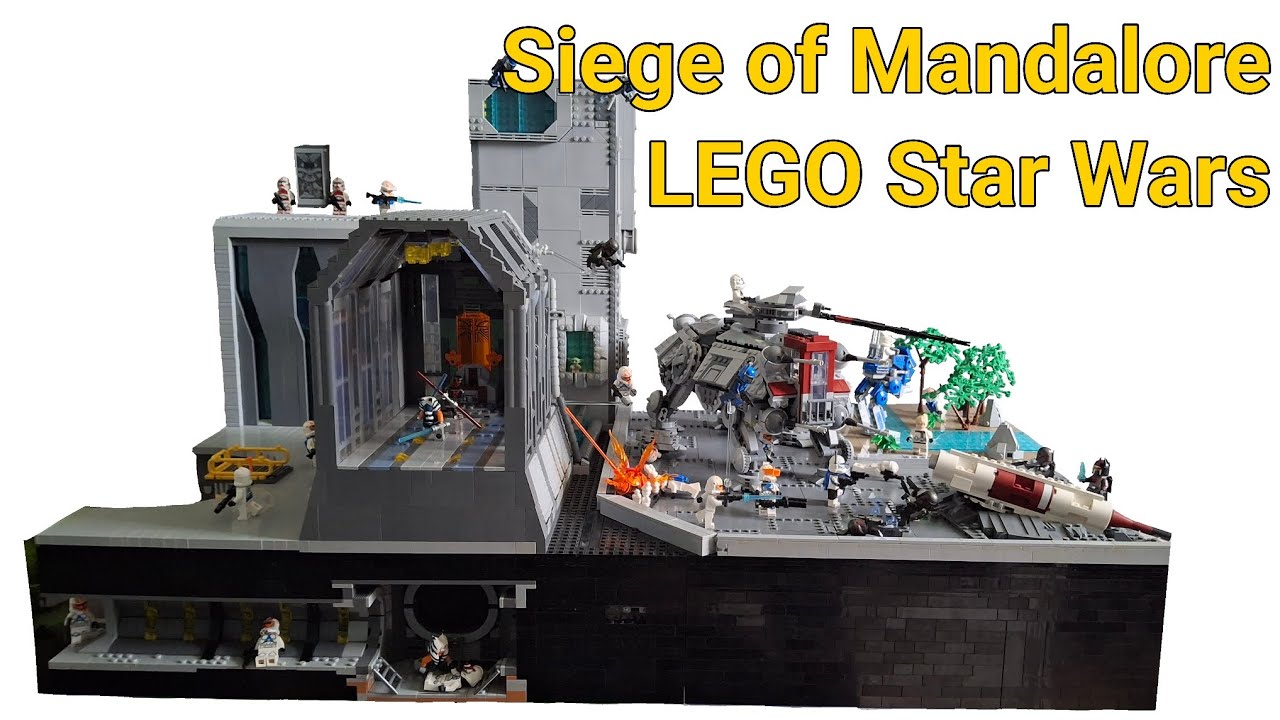 Le SI&Egrave;GE de MANDALORE en LEGO !! (Ma Meilleure MOC)