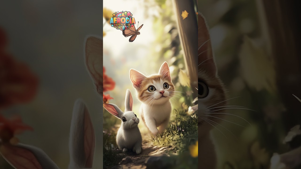 Meow and Rabbit is playing  