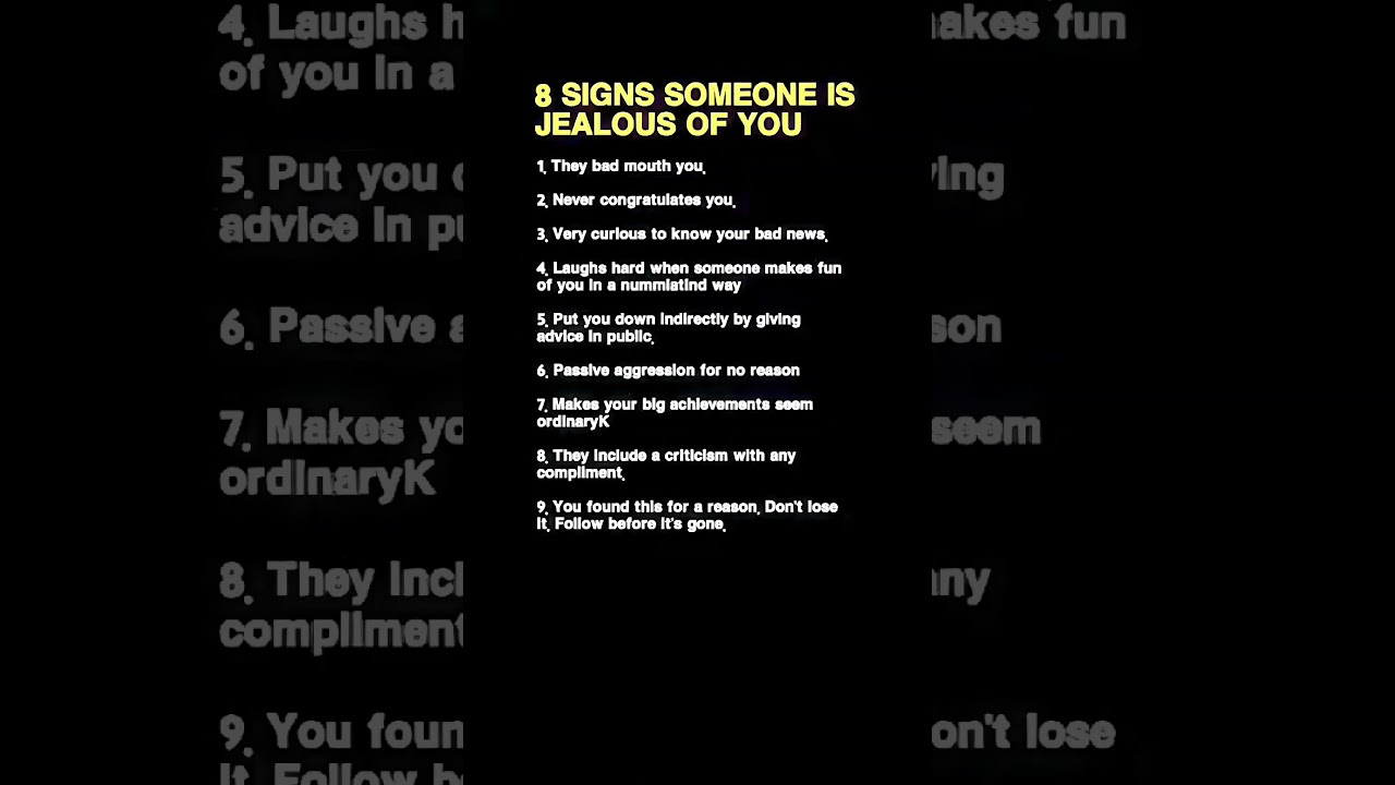 8 Signs Someone Is Secretly Jealous of You (Psychology)