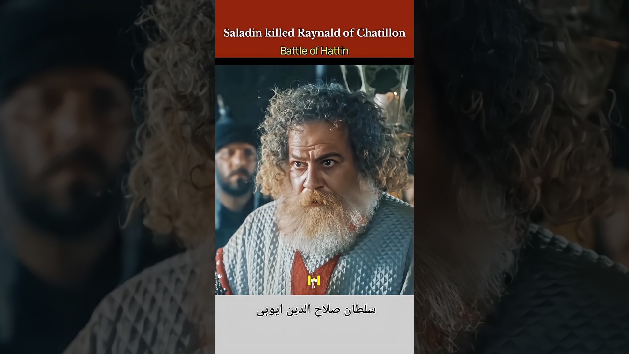 Saladin killed Raynald of Chatillon - Battle of Hattin - Siege of Jerusalem 1187 #short