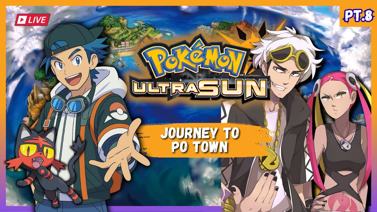 Invading Po Town! 😈 Team Skull Appears | Pokémon Ultra Sun LIVE – Episode 8