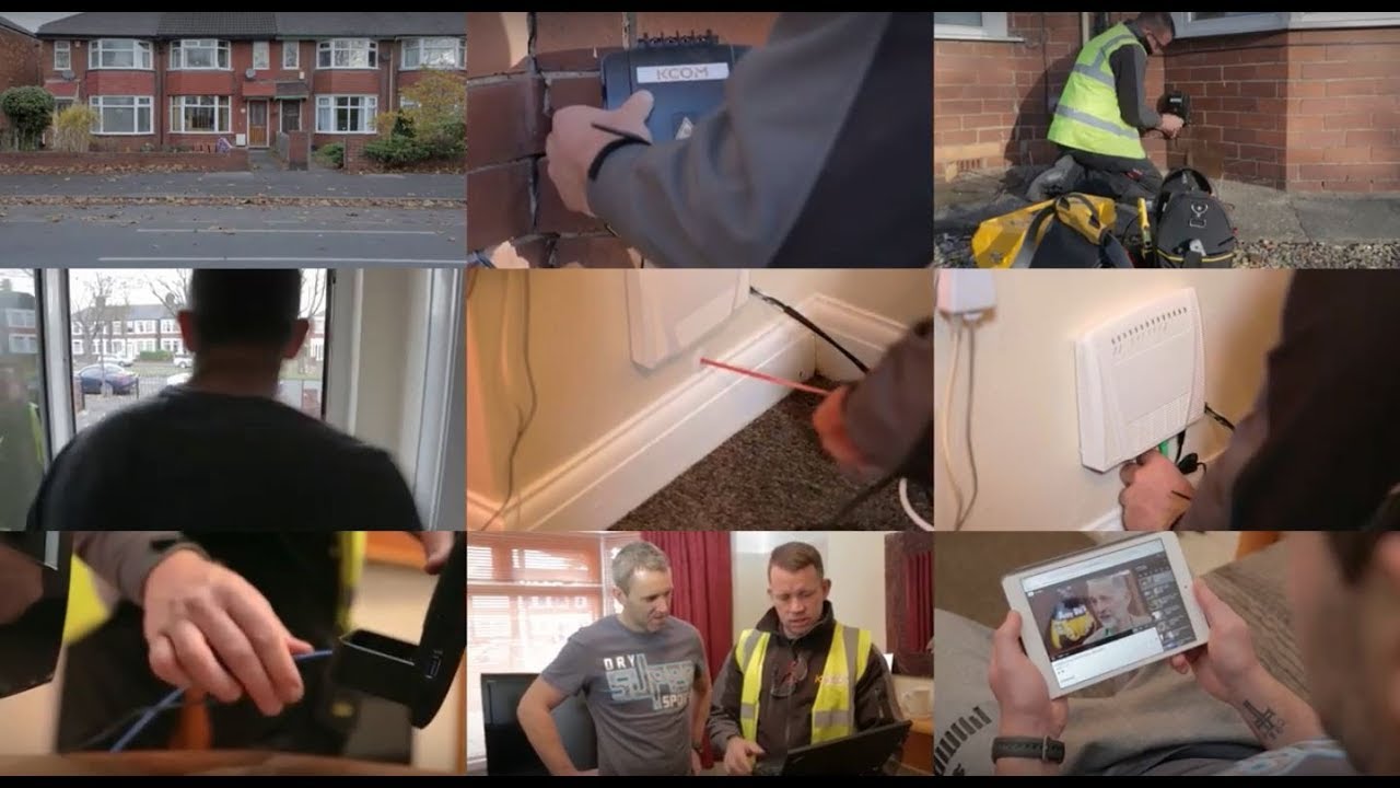 How do KCOM install Lightstream broadband?
