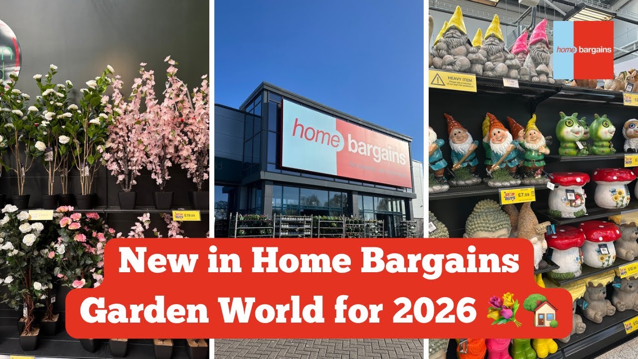 Что НОВОГО в Home Bargains Garden World 2026 🌳 Декор для сада, растения и находки для улицы в Hom...