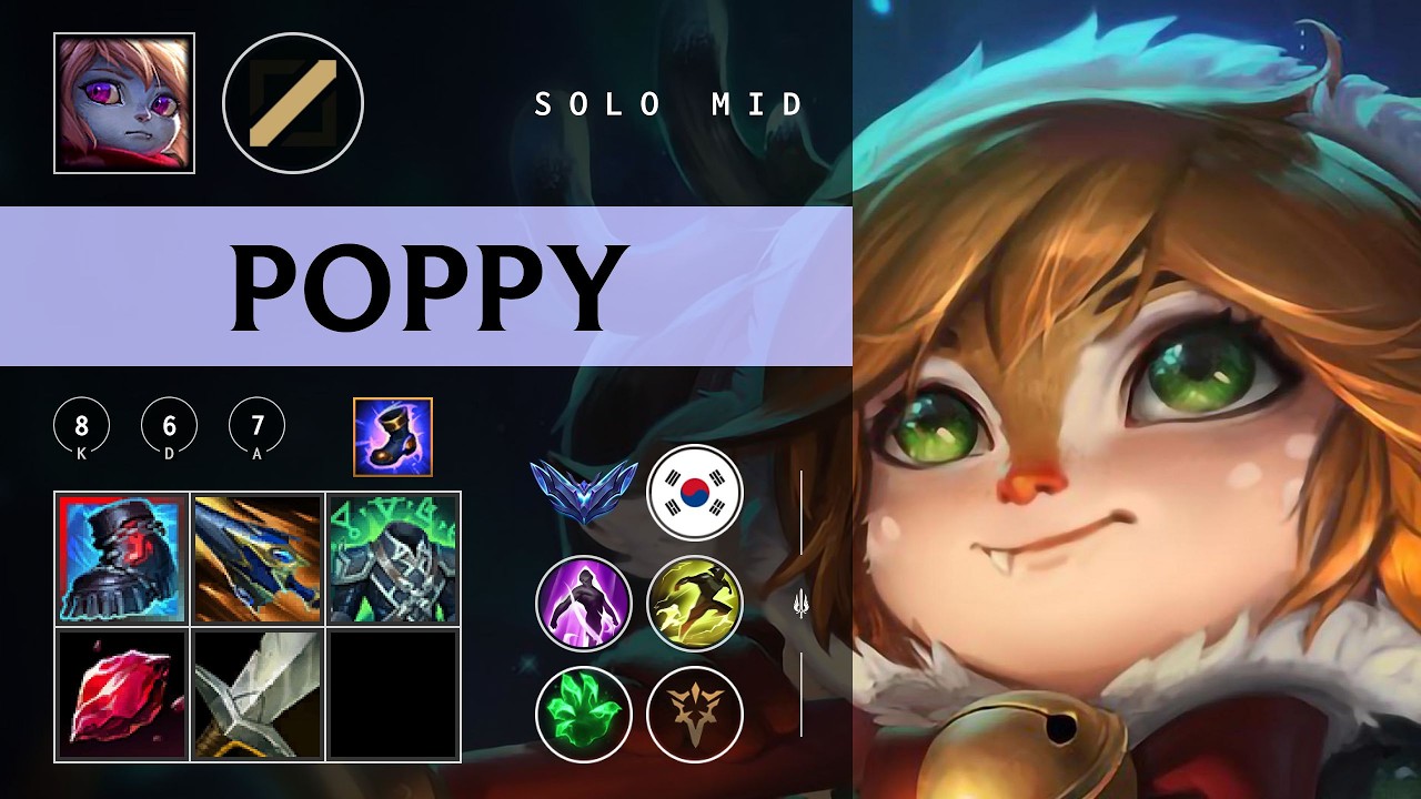 Poppy Mid vs LeBlanc - KR Diamond Patch 26.03