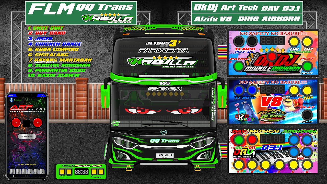 NADA TELOLET QQ TRANS NABILLA CICIT CUIT OKDJ ARF TECH ALZIFA V8 DAV D3.1 KUDA LUMPING DINO