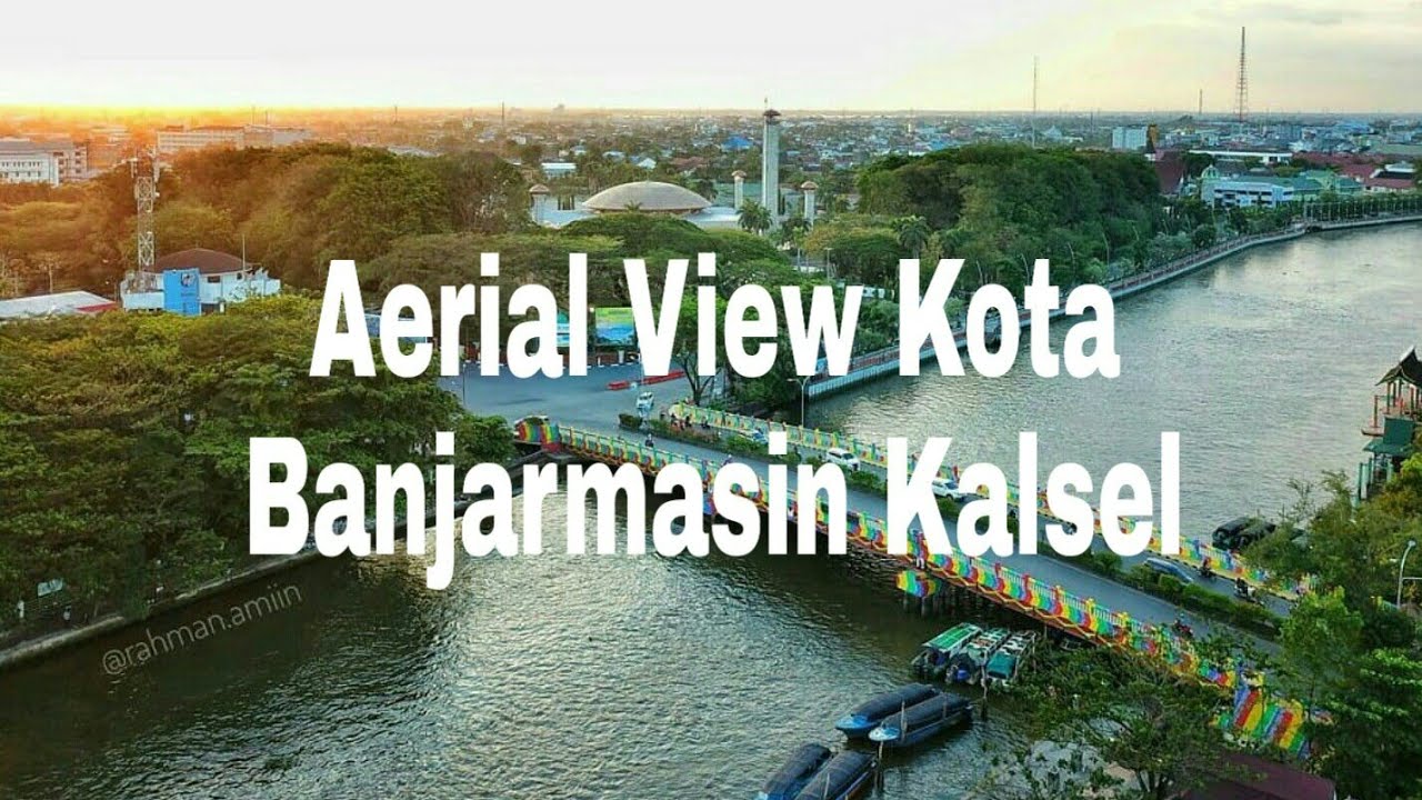 Aerial View Kota Banjarmasin Kalimantan Selatan