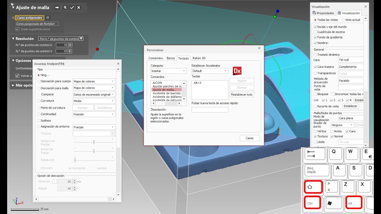 Geomagic Design X | Personalización de UI y comandos