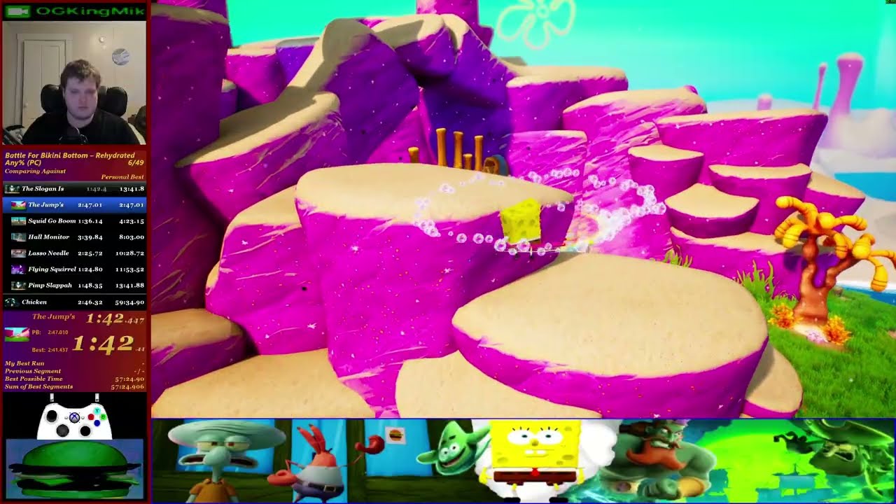 Any% NTG SpongeBob SquarePants Battle For Bikini Bottom Rehydrated Done In 1:00:58.056
