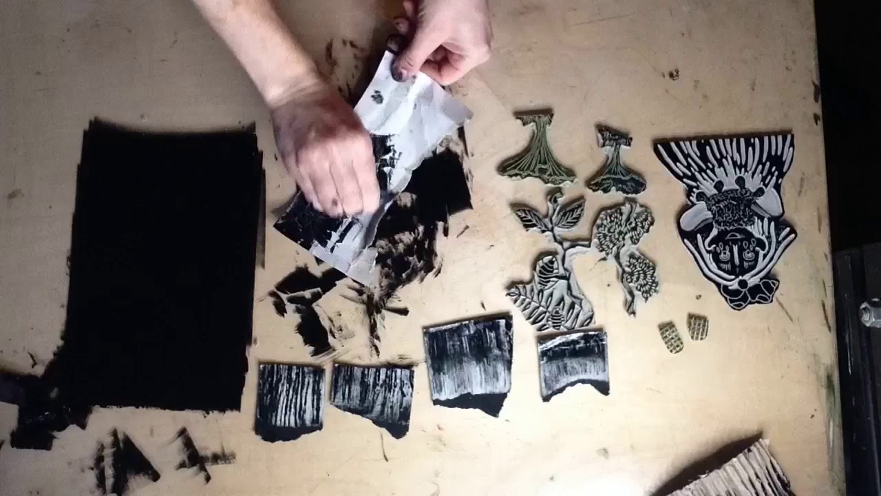 Plaster Cast Printmaking: making a composed work with layering