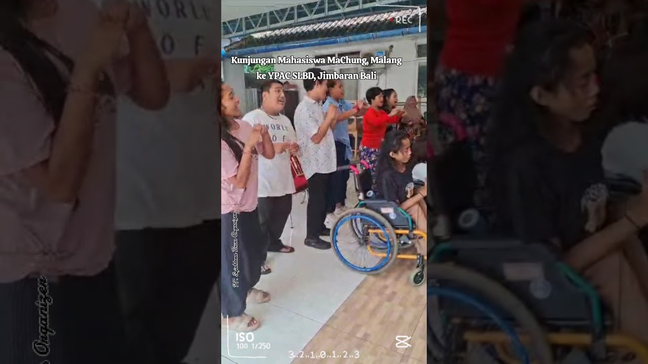 Kunjungan mahasiswa Universitas MaChung, Malang ke YPAC SLBD Jimbaran Bali