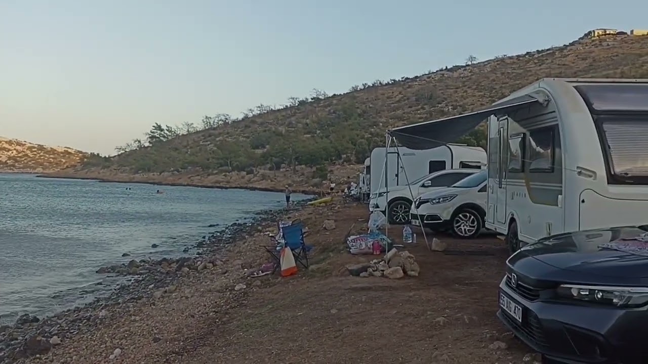 Mersin Boğsak koyu ve kamp alanı #karavan #kamp #plaj #sahil #mersin #bogsak #tatil #deniz #akdeniz