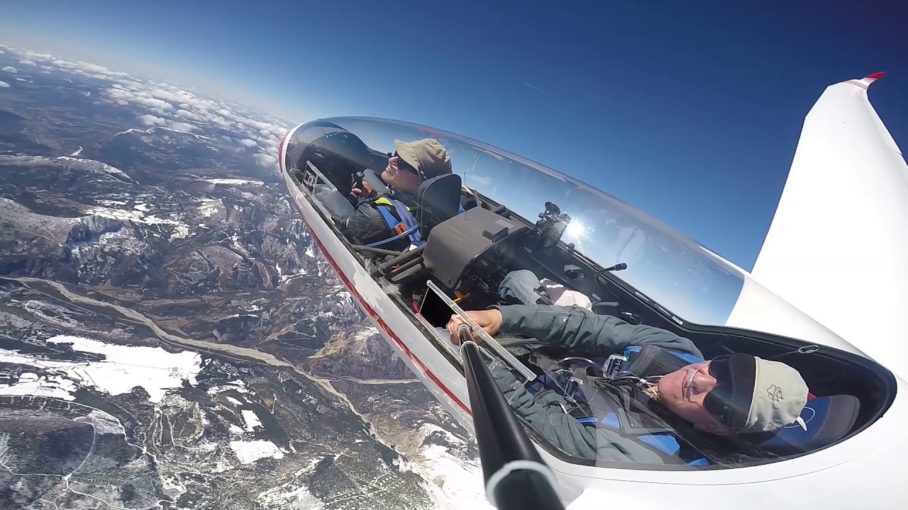 Sisteron 2018, Segelflug in Welle, Südfrankreich Provence / Glider wave flight in the French Alps