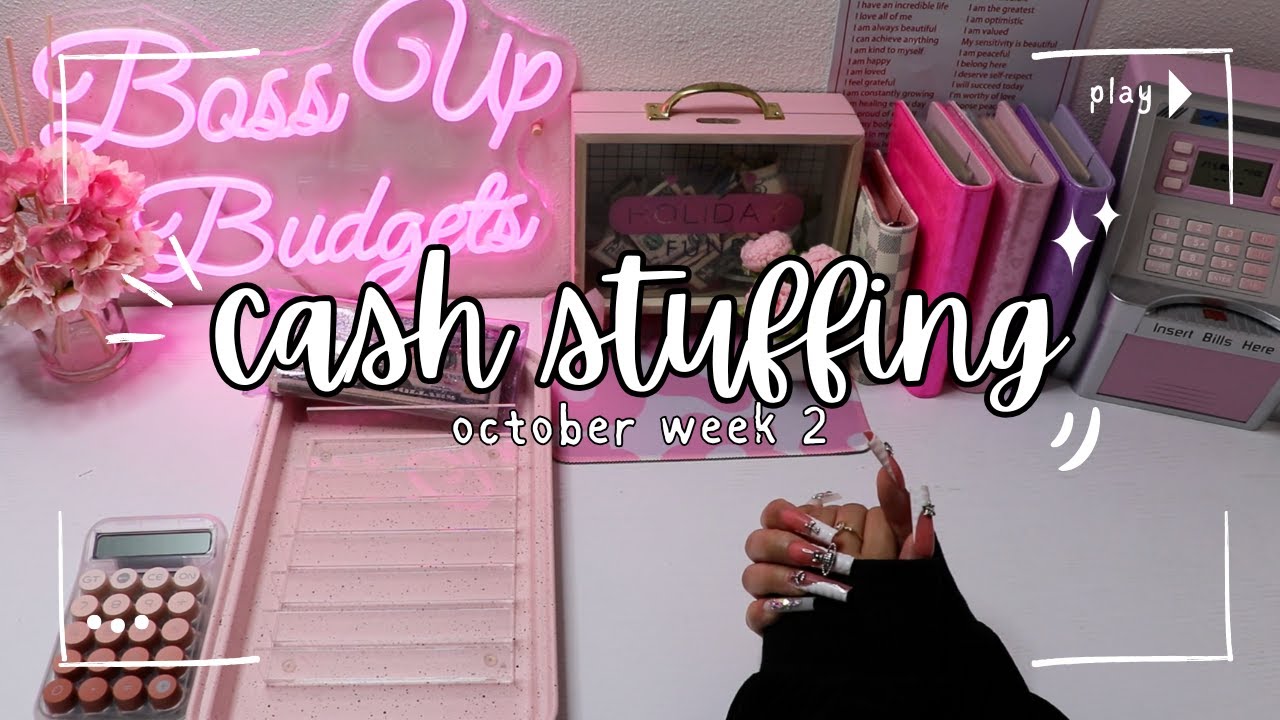 CASH STUFFING $1132 🎀 • OCTOBER WEEK 2 | BOSS UP BUDGETS