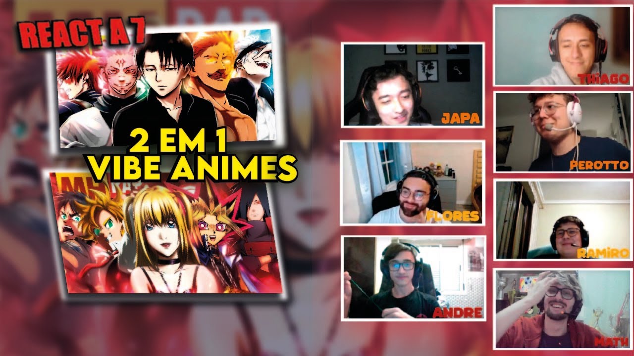 REACT A 7 - Vibe Animes #1 e #2 👻🥵 (M4 e Montero Remix) | Prod. Sidney Scaccio | MHRAP / Grupo Reage