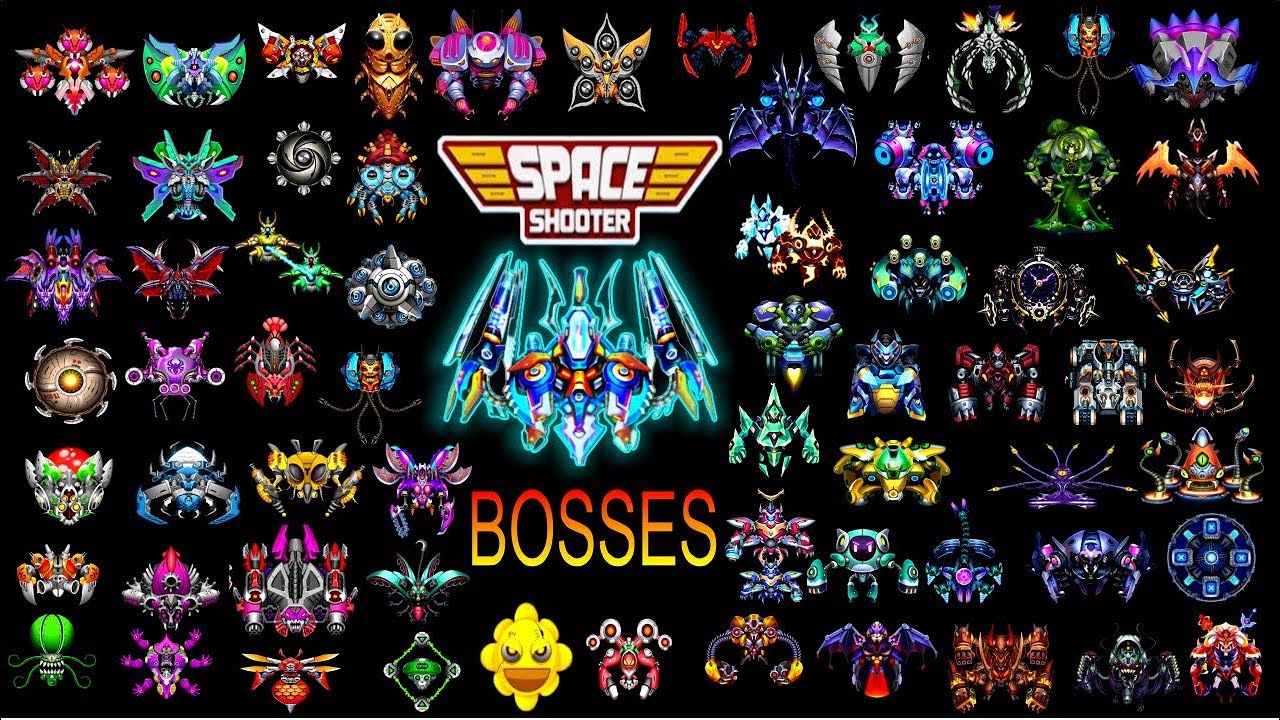 Indra Vs All Bosses 1 to 33 Space Shooter Galaxy Attack By World Bosses
