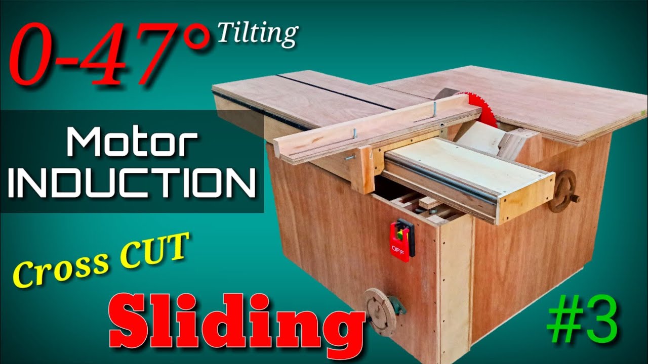DIY TABLE SAW || Cabinet, Riving Knife, Test Cut